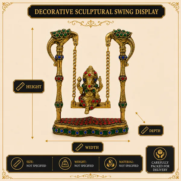 Brass_Ganesha_Jhula_Swing_Idol_with_Intricate_Stone_Work_|_Decorative_Ganesh_Murti_for_Pooja_Room,_Home_Temple_&_Gifting