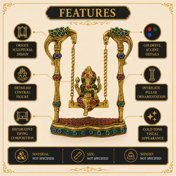 Brass_Ganesha_Jhula_Swing_Idol_with_Intricate_Stone_Work_|_Decorative_Ganesh_Murti_for_Pooja_Room,_Home_Temple_&_Gifting