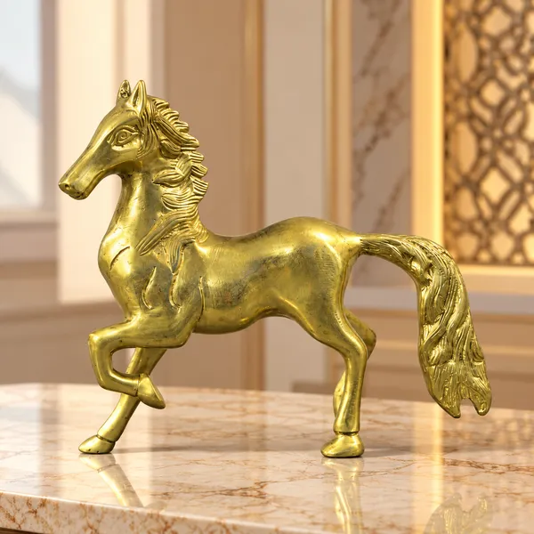 Brass_Horse_Decorative_Sculpture_with_1.76kg_Weight_|_Premium_Golden_Horse_Figurine_for_Living_Room,_Office,_Home_Decor_&_Gifting