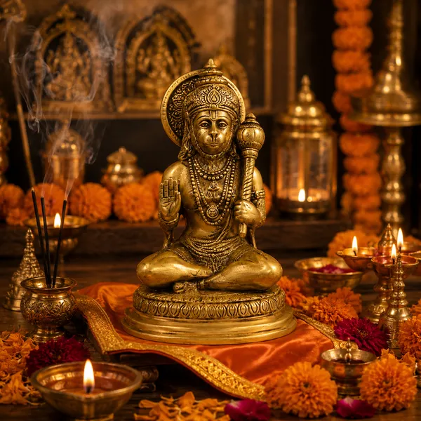 100%_Brass_Golden_Hanuman_Ji_Statue_|_1.5_kg_Heavy_Brass_Hanuman_Idol_|_Handmade_Decorative_Bajrangbali_Murti_for_Home_Temple,_Pooja_Room,_Office,_Living_Room_&_Spiritual_Gift