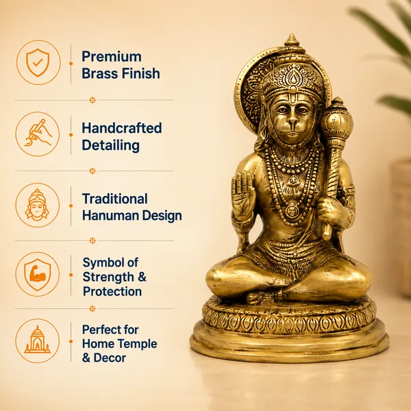 100%_Brass_Golden_Hanuman_Ji_Statue_|_1.5_kg_Heavy_Brass_Hanuman_Idol_|_Handmade_Decorative_Bajrangbali_Murti_for_Home_Temple,_Pooja_Room,_Office,_Living_Room_&_Spiritual_Gift