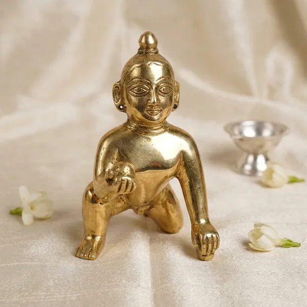 100%_Brass_Golden_Laddu_Gopal_Crawling_Baby_Krishna_Statue_|_1_kg_Heavy_Brass_Bal_Gopal_Idol_|_Handmade_Decorative_Showpiece_for_Home_Temple,_Pooja_Room,_Janmashtami,_Living_Room_&_Spiritual_Gift