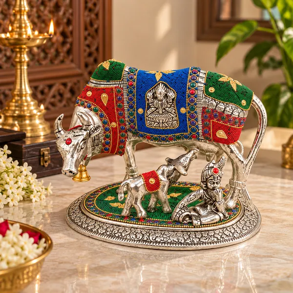 Kamdhenu_Cow_with_Calf_&_Krishna_Statue_|_Traditional_Indian_Hindu_Home_Decor_|_Decorative_Cow_Sculpture_|_Pooja_Room_&_Spiritual_Decor_|_Gift
