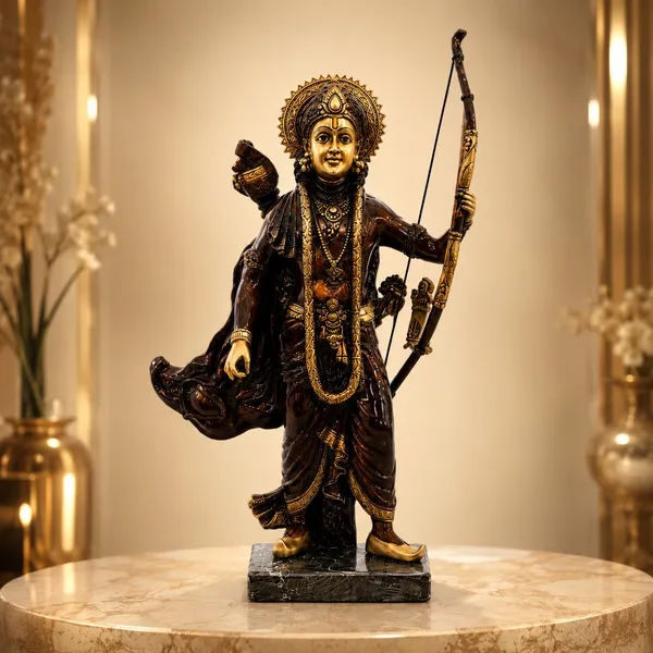 Lord_Rama_Idol_for_Home_Decor_&_Pooja_Room_|_Premium_Glossy_Brown_Finish_with_Antique_Gold_Detailing_|_Marble_Base_|_Hindu_God_Ram_Statue_|_Spiritual_Gift_&_Temple_Decor