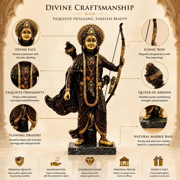 Lord_Rama_Idol_for_Home_Decor_&_Pooja_Room_|_Premium_Glossy_Brown_Finish_with_Antique_Gold_Detailing_|_Marble_Base_|_Hindu_God_Ram_Statue_|_Spiritual_Gift_&_Temple_Decor