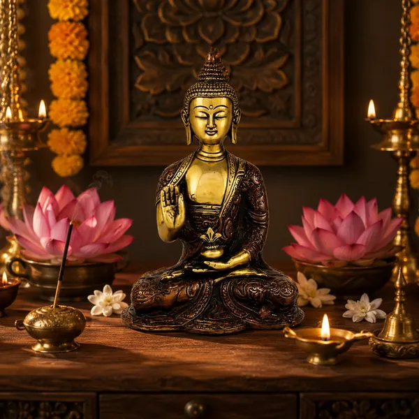 100%_Brass_Golden_&_Antique_Finish_Buddha_Statue_|_950_g_Heavy_Brass_Buddha_Idol_|_Handmade_Decorative_Meditation_Showpiece_for_Home_Décor,_Office,_Living_Room,_Zen_Space_&_Spiritual_Gift