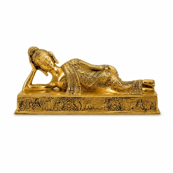 Premium_100%_Brass_Reclining_Buddha_Statue_|_Golden_Finish_Sleeping_Buddha_Idol_for_Home_Decor,_Temple_&_Meditation