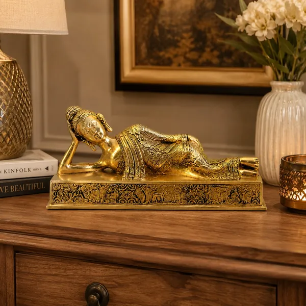Premium_100%_Brass_Reclining_Buddha_Statue_|_Golden_Finish_Sleeping_Buddha_Idol_for_Home_Decor,_Temple_&_Meditation