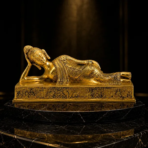 Premium_100%_Brass_Reclining_Buddha_Statue_|_Golden_Finish_Sleeping_Buddha_Idol_for_Home_Decor,_Temple_&_Meditation
