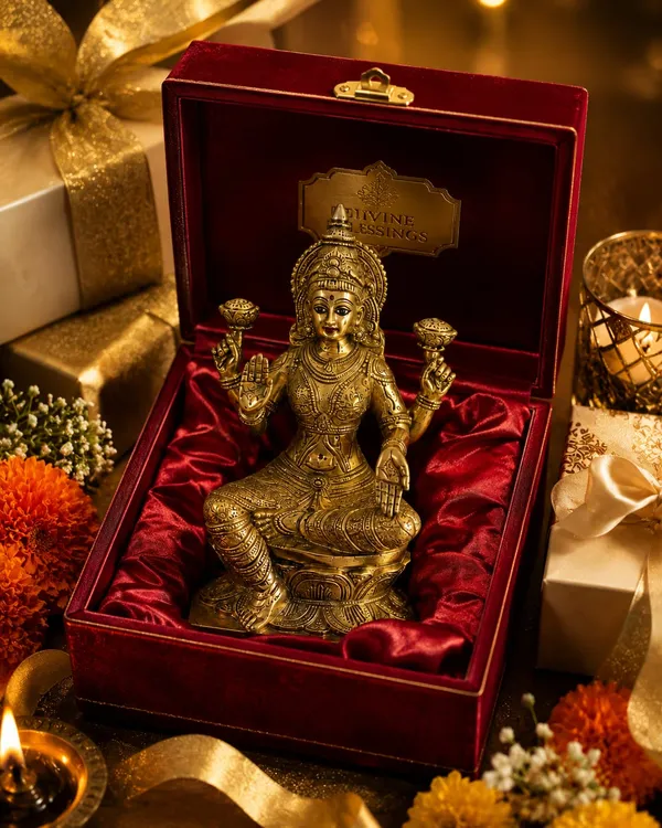 Premium_Brass_Goddess_Lakshmi_Idol_for_Home_Décor_&_Pooja_|_Handcrafted_Maa_Lakshmi_Statue_for_Temple,_Office,_Diwali_&_Housewarming_Gift