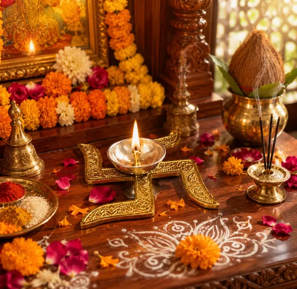 Premium_Brass_Pooja_Diya_with_Decorative_Handle_|_Traditional_Oil_Lamp_for_Home_Temple_&_Festive_Decor