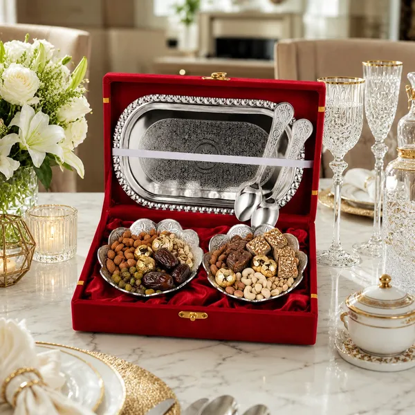 Premium_Silver-Plated_Dry_Fruit_Serving_Set_with_Tray,_Bowls_&_Spoons_in_Velvet_Gift_Box_|_Luxury_Gift_Hamper