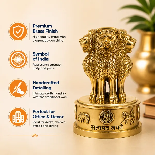 Ashoka_Pillar_Lion_Capital_Set_-_Brass_Finish_National_Emblem_Showpiece