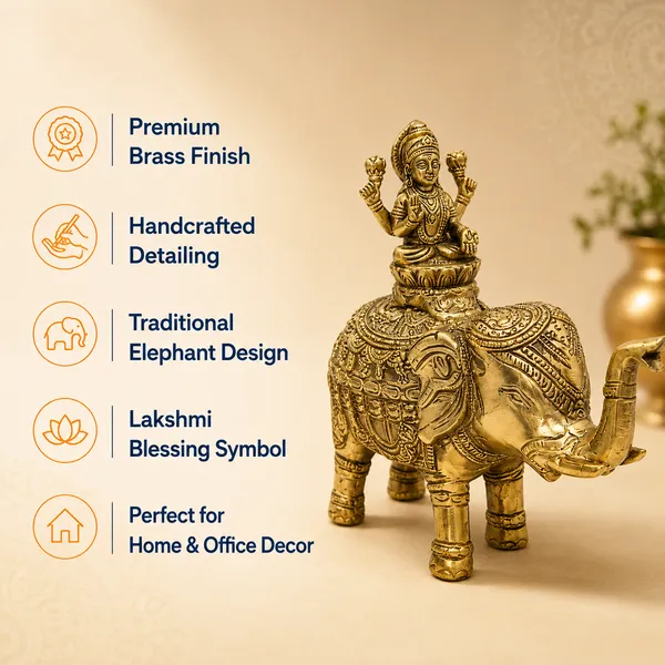 100%_Brass_Golden_Lakshmi_on_Elephant_Statue_|_1.700_kg_Heavy_Brass_Idol_|_Handmade_Decorative_Golden_Finish_Showpiece_for_Home_Décor,_Temple,_Office,_Living_Room_&_Gift