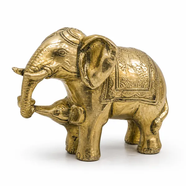 100%_Brass_Golden_Elephant_Statue_|_2.5_kg_Heavy_Brass_Elephant_Figurine_|_Handmade_Decorative_Animal_Showpiece_for_Home_Décor,_Office,_Living_Room,_Vastu,_Tabletop_Display_&_Gift