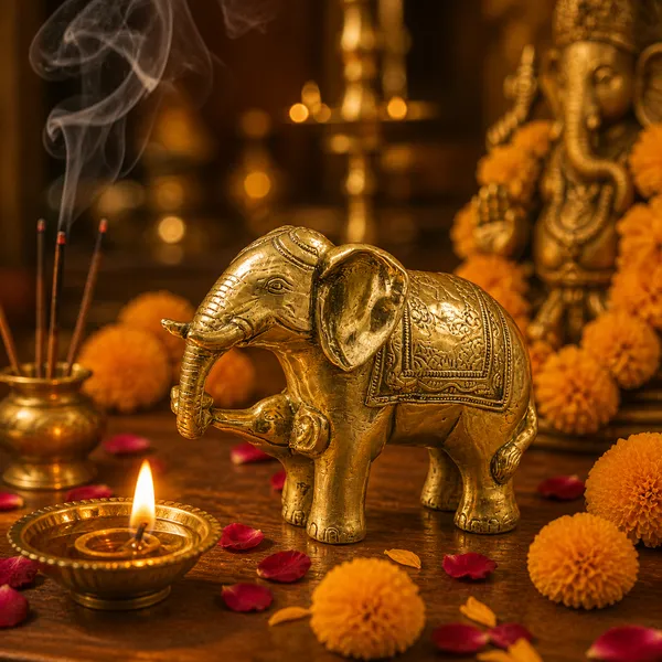 100%_Brass_Golden_Elephant_Statue_|_2.5_kg_Heavy_Brass_Elephant_Figurine_|_Handmade_Decorative_Animal_Showpiece_for_Home_Décor,_Office,_Living_Room,_Vastu,_Tabletop_Display_&_Gift
