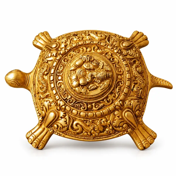 100%_Brass_Golden_Vastu_Tortoise_Statue_|_2.4_kg_Heavy_Brass_Turtle_Figurine_with_Ganesha_Design_|_Handmade_Decorative_Showpiece_for_Home_Décor,_Office,_Temple,_Vastu,_Feng_Shui_&_Gift