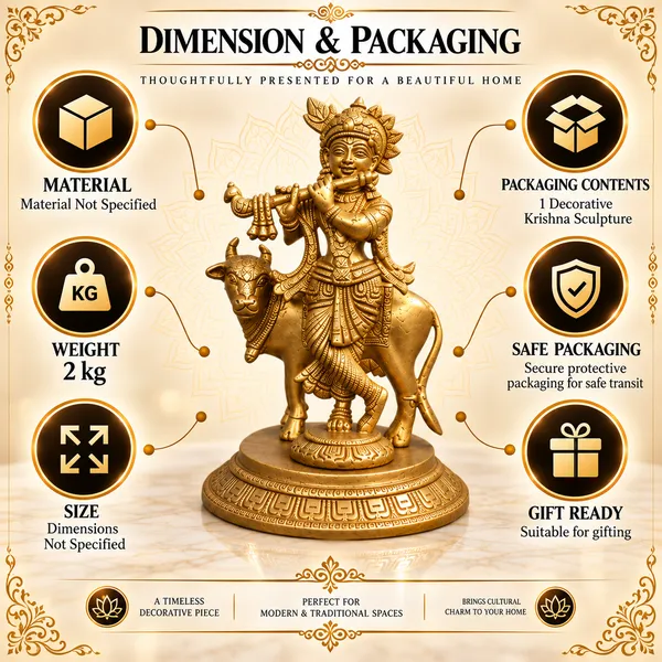 100%_Brass_Golden_Lord_Krishna_with_Cow_Statue_|_2_kg_Heavy_Brass_Krishna_Idol_|_Handmade_Flute_Playing_Kanha_Showpiece_for_Home_Temple,_Pooja_Room,_Living_Room,_Office,_Janmashtami_Décor_&_Spiritual_Gift