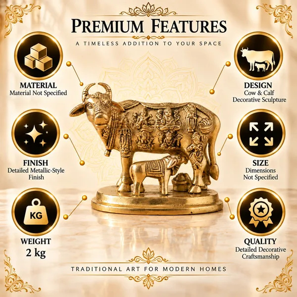 Traditional_Indian_Brass_Cow_And_Calf_Statue_-_Religious_Decor_Figurine