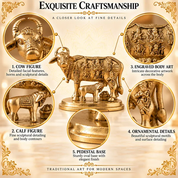 Traditional_Indian_Brass_Cow_And_Calf_Statue_-_Religious_Decor_Figurine