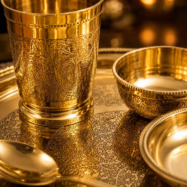 100%_Brass_Golden_Dinner_Set_|_1_kg_Heavy_Brass_Dining_Thali_Set_with_Plate,_Glass,_2_Bowls_&_Spoon_|_Handmade_Traditional_Dinnerware_for_Home,_Pooja,_Gifting_&_Festive_Use