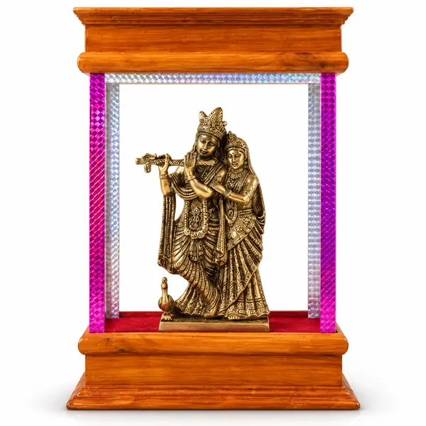Decorative_Wall-Mounted_Pooja_Mandir_With_Glass_Shelves_And_Ornamental_Frame