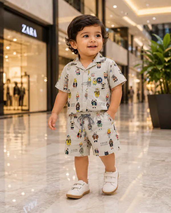 Rudnika_Trends_Cartoon_Character_print_CoOrd_Set_Beige