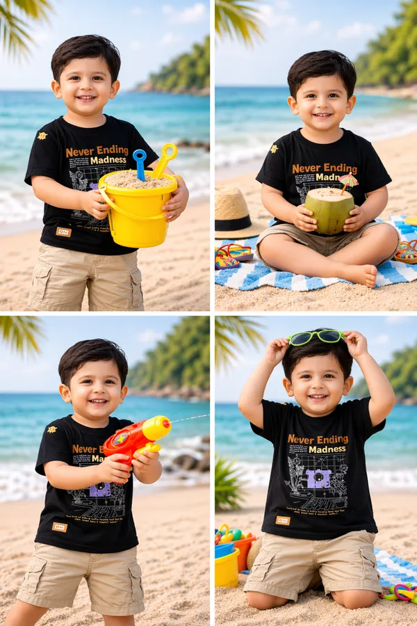 Rudnika_Trends_Kids_Navy_Blue_Graphic_TShirt_Never_Ending_Madness_Printed_Tee_Cotton_Round_Neck_Casual_TShirt_for_Boys