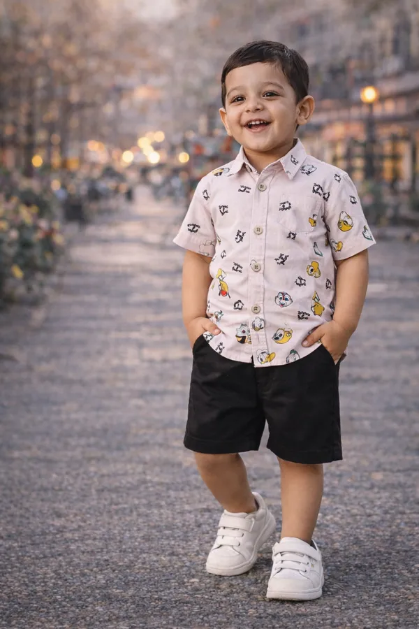 Rudnika_Trends_Boys_3Piece_Casual_Set_Pink_Printed_Shirt_Graphic_Tee_&_Shorts