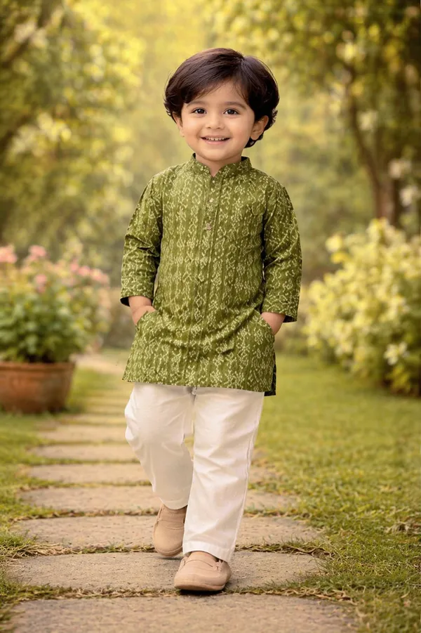 Rudnika_Trends_Boys_Olive_Green_Printed_Kurta_&_Pajama_Set_Traditional_Ethnic_Wear