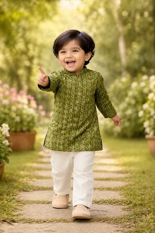 Rudnika_Trends_Boys_Olive_Green_Printed_Kurta_&_Pajama_Set_Traditional_Ethnic_Wear