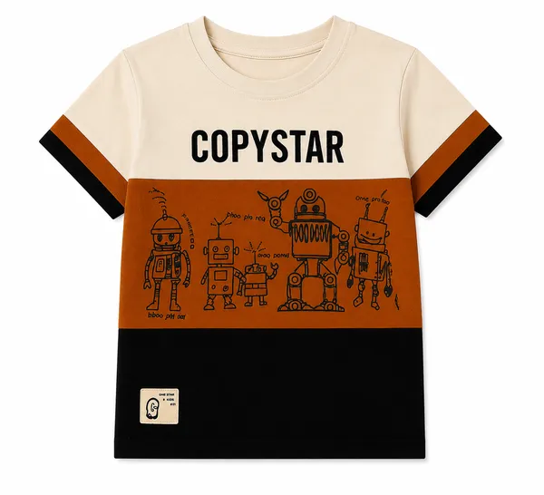 Rudnika_Trends_Kids_Cotton_Half_Sleeve_T-Shirt_|_Robot_Graphic_Casual_Wear_for_Kids