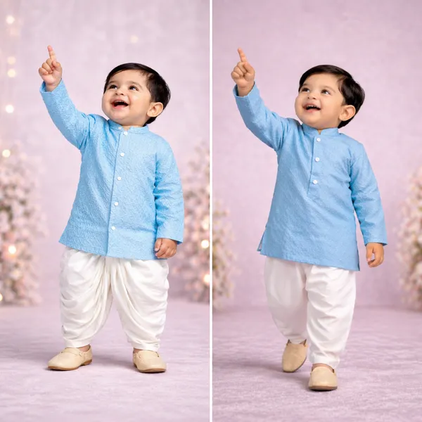 Rudnika_Trends_Baby_Boys_3Piece_Ethnic_Combo_Sky_Blue_Kurta_with_Dhoti_and_Pajama_Set