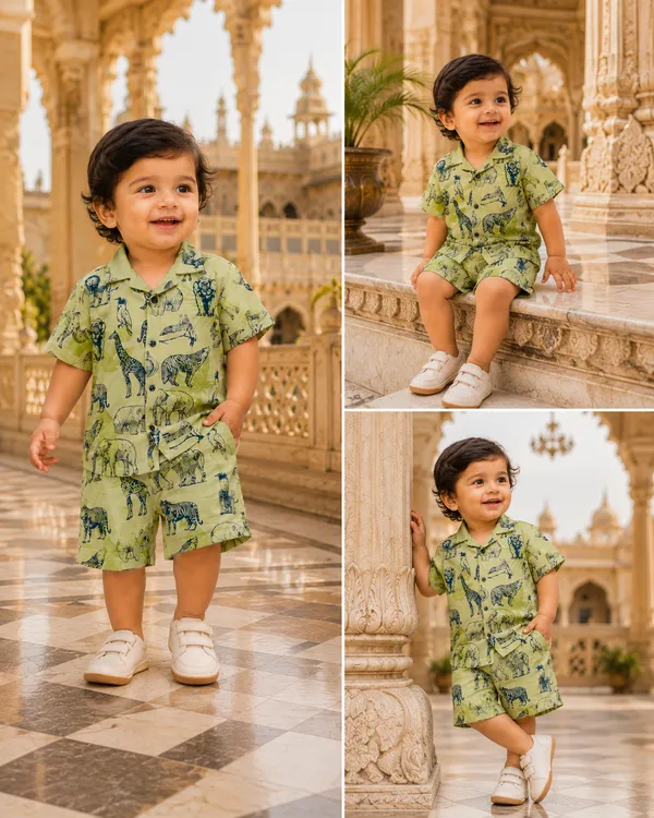 Rudnika_Trends_Animal_print_CoOrd_Set_Green