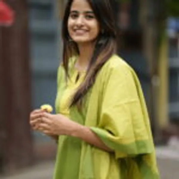 Lime_Green_Handloom_Kurta_Set_For_Women
