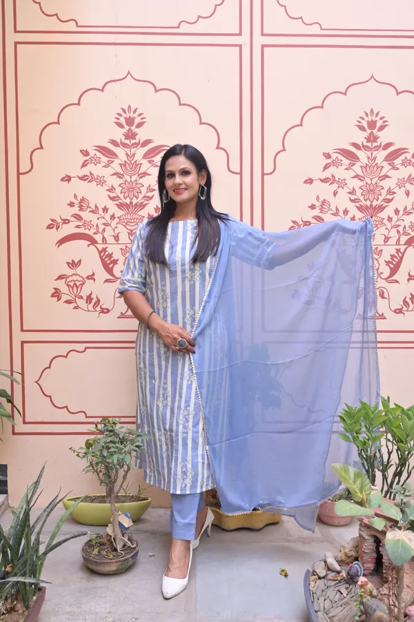 Blue_Cotton_Premium_And_Fancy_Design_Kurta_Set_For_Women