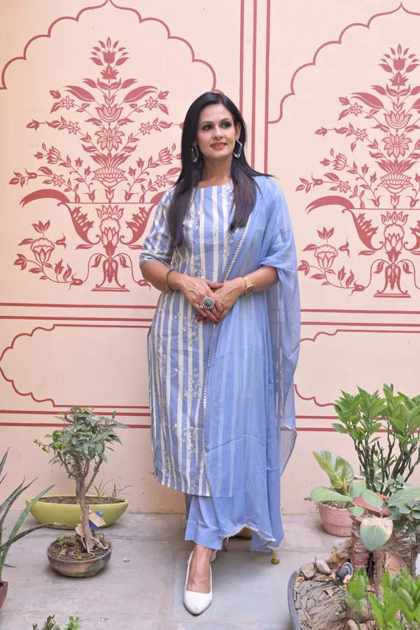 Blue_Cotton_Premium_And_Fancy_Design_Kurta_Set_For_Women