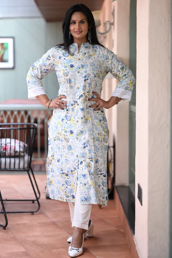 Blue_And_White_Cotton_Premium_And_Fancy_Design_Kurta_Set_For_Women