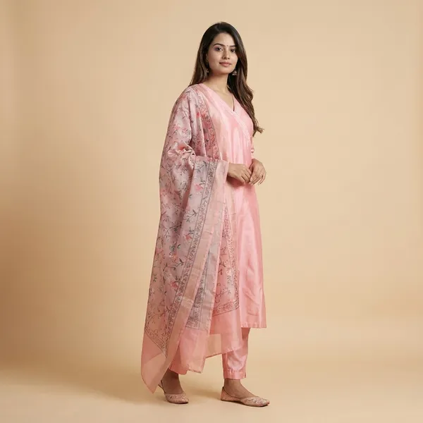 Pink_Chanderi_Premium_And_Fancy_Design_Kurta_Set_For_Women