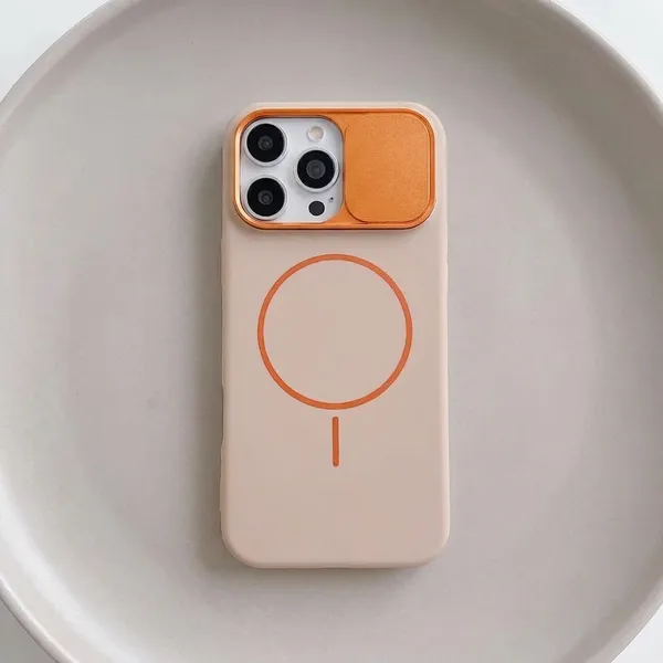 MagSafe_Compatible_iPhone_Case_with_Camera_Slider_-_Peach/Beige_Pack_Of_3