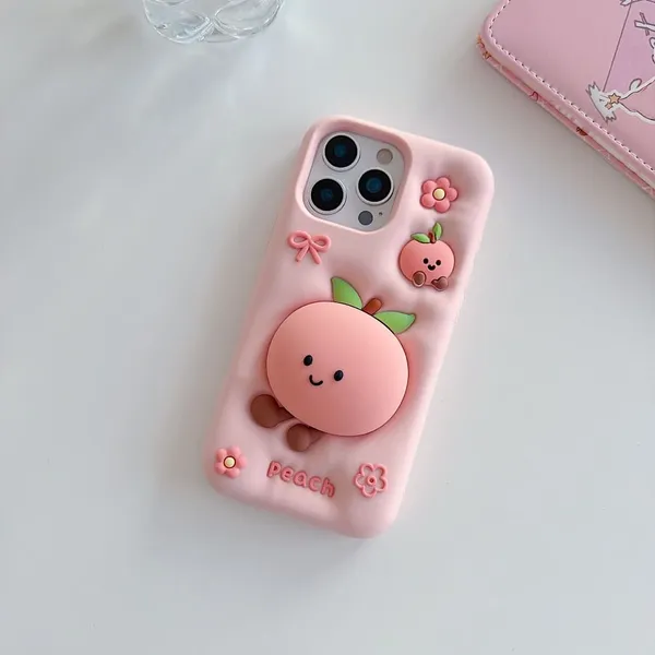 Cute_Peach_Phone_Case_with_3D_Cartoon_Design_Pack_Of_3