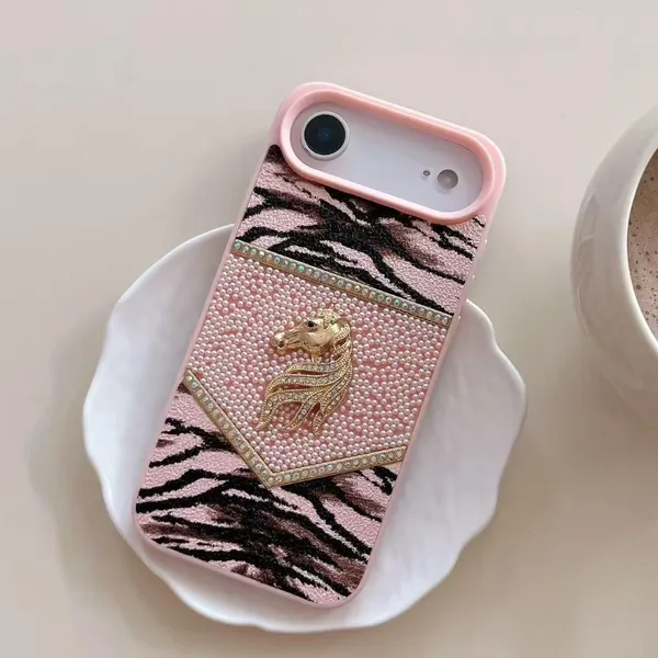 Pink_Zebra_Print_Phone_Case_with_Card_Holder_and_Mermaid_Design_Pack_Of_3