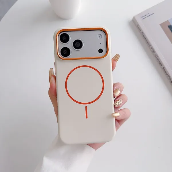 MagSafe_Compatible_iPhone_Case_with_Camera_Slider_-_White_&_Orange_Trim_Pack_Of_3