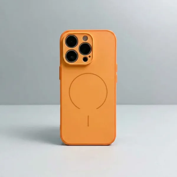 MagSafe_Compatible_Shockproof_Phone_Case_with_Camera_Protection_-_Orange_Pack_Of_3
