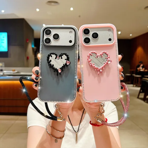 Heart_Mirror_Phone_Case_with_Wrist_Strap_and_Rhinestone_Border_Pack_Of_3