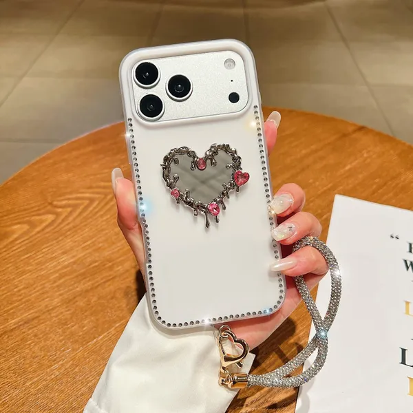 Rhinestone_Heart_Mirror_Phone_Case_with_Wrist_Strap_-_White_Pack_Of_3