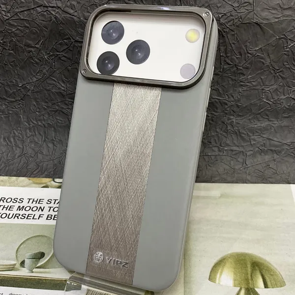 Premium_Phone_Case_with_Textured_Fabric_Strip_-_Grey