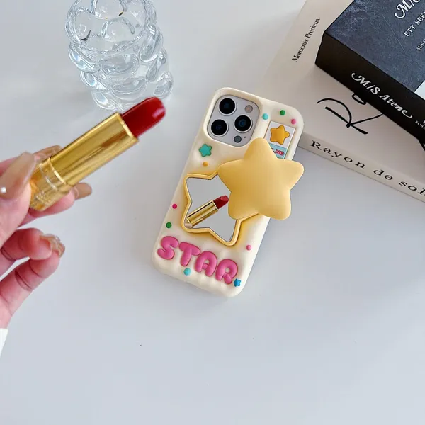 Cute_Star_Mirror_Phone_Case_with_Lipstick_Holder_Pack_Of_3