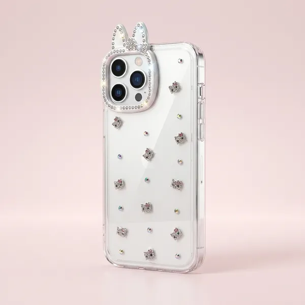 Crystal_Embellished_Transparent_Phone_Case_with_Bunny_Ears_for_iPhone_Pack_Of_3