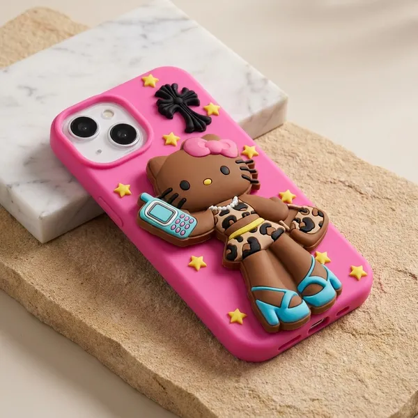 Trendy_Hello_Kitty_Character_Phone_Case_with_3D_Design_-_Pink_Pack_Of_3